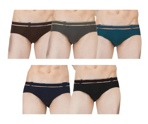 D1 DIFFERENT ONE Pack of 5 Cotton Briefs For Men's ( Multicolor ) D1 DIFFERENT ONE Pack of 5 Cotton Briefs For Men's ( Multicolor )