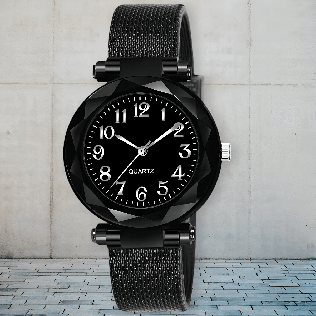     			DECLASSE Black Resin Analog Womens Watch