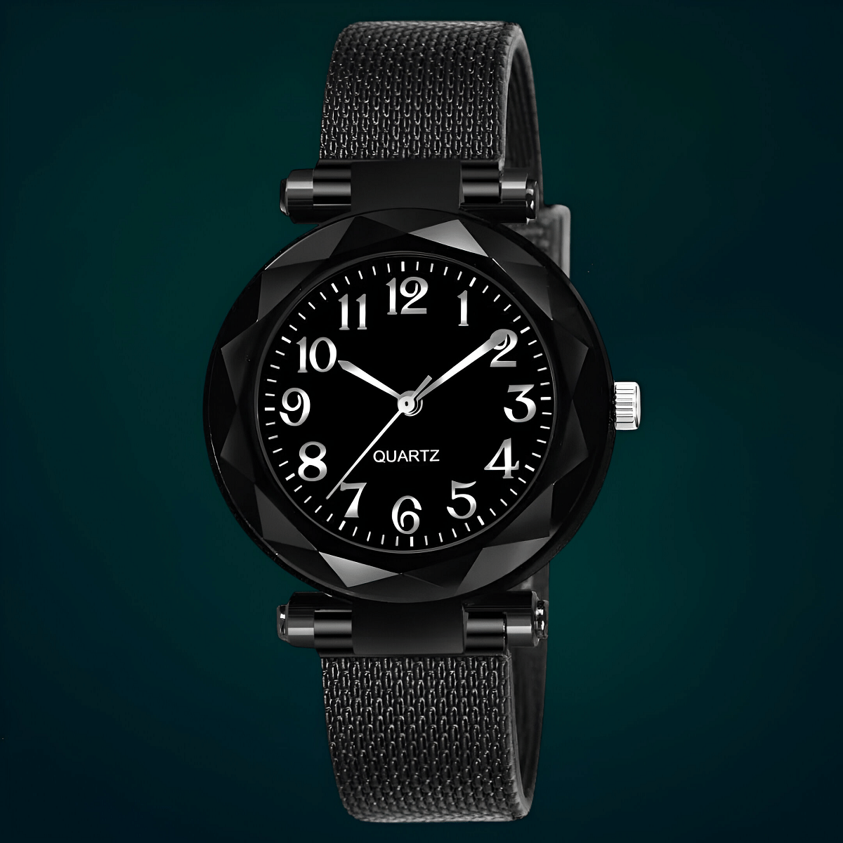     			DECLASSE Black Resin Analog Womens Watch