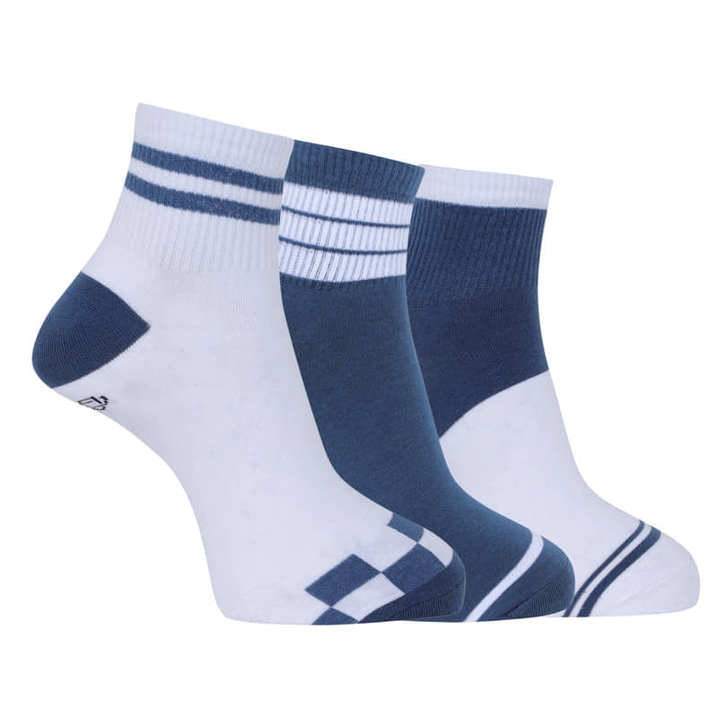 Dollar Pack of 3 Men's Woollen Ankle Length Socks ( Multicolor 10 ) - Socks | Buy online on ZillyBuy
