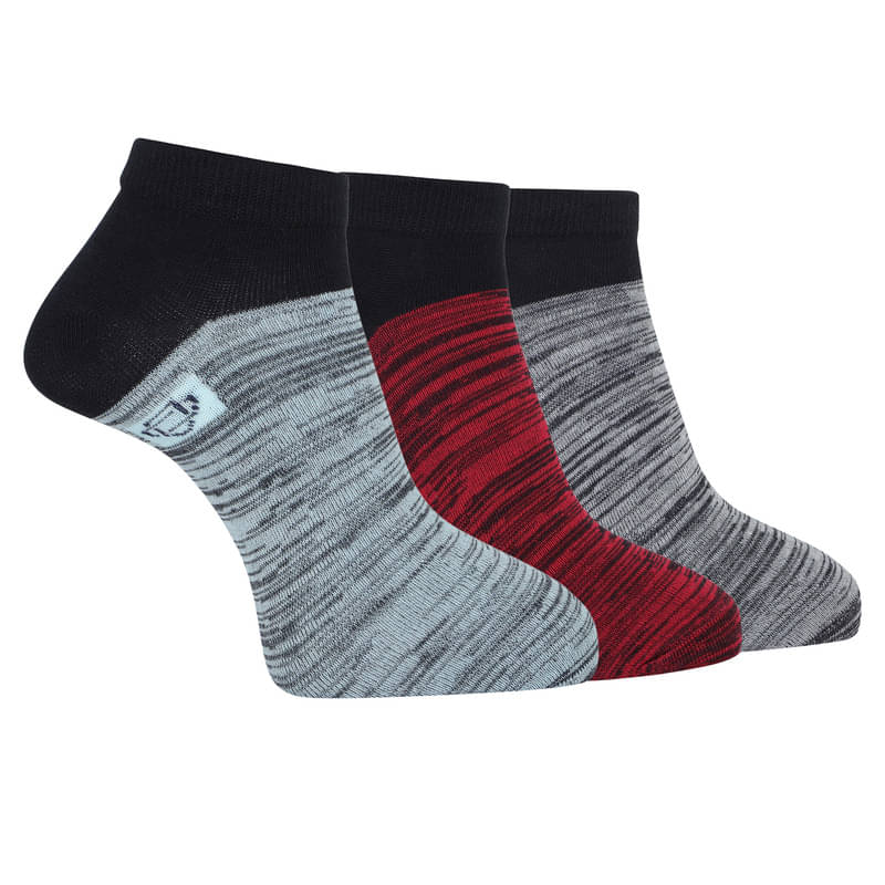     			Dollar Pack of 3 Men's Woollen Ankle Length Socks ( Multicolor 10 )