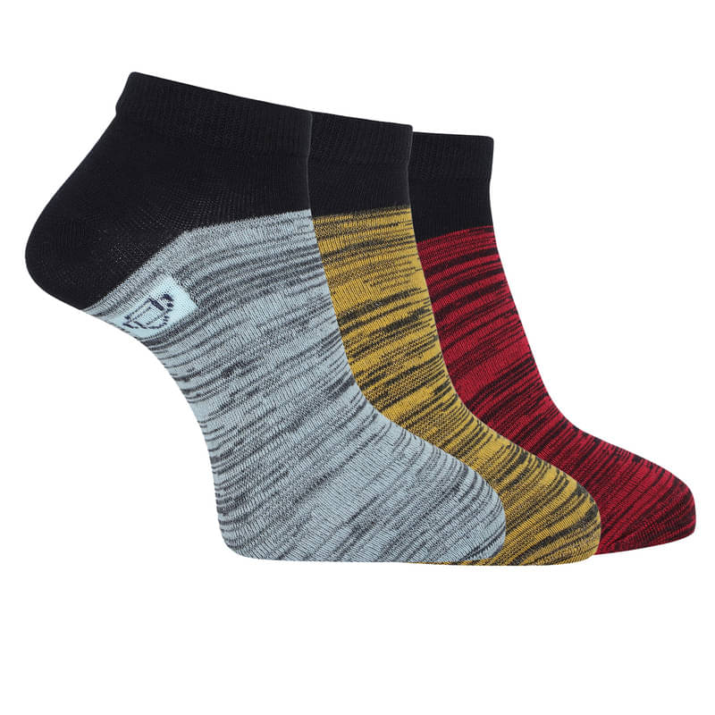    			Dollar Pack of 3 Men's Woollen Ankle Length Socks ( Multicolor 10 )
