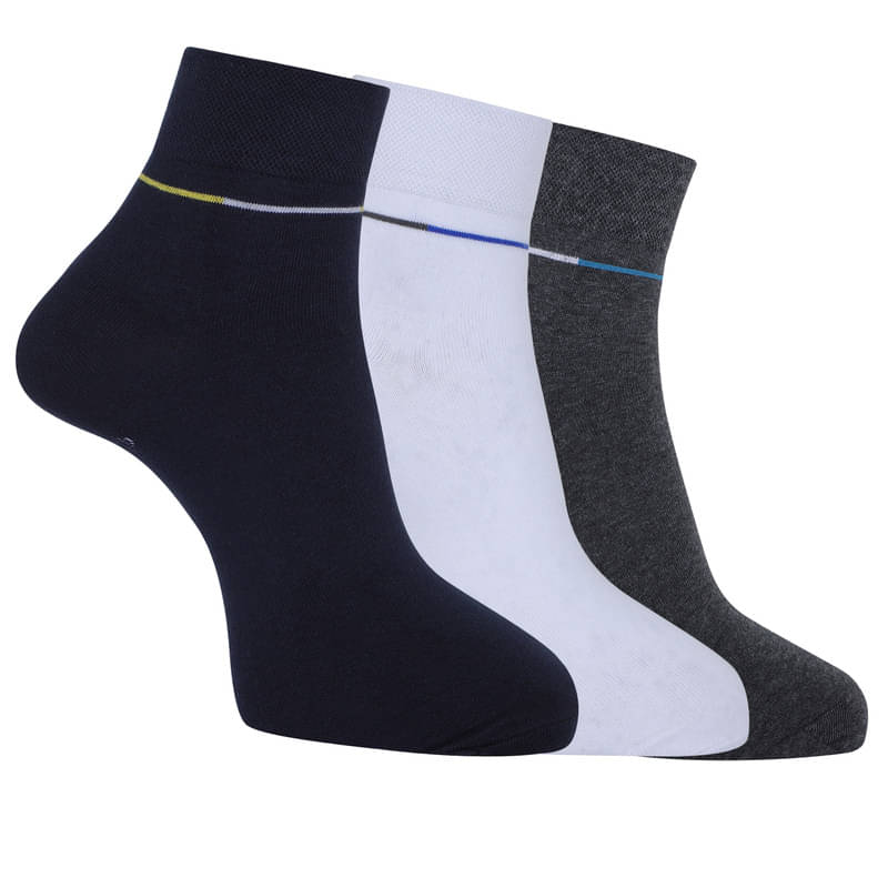     			Dollar Pack of 3 Men's Woollen Ankle Length Socks ( Multicolor 10 )