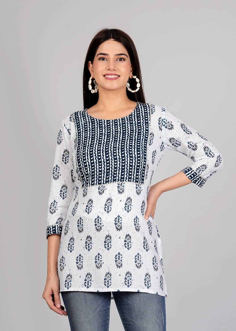 ETZIN Women's Rayon Tunic ( Multi Color ) ETZIN Women's Rayon Tunic ( Multi Color )
