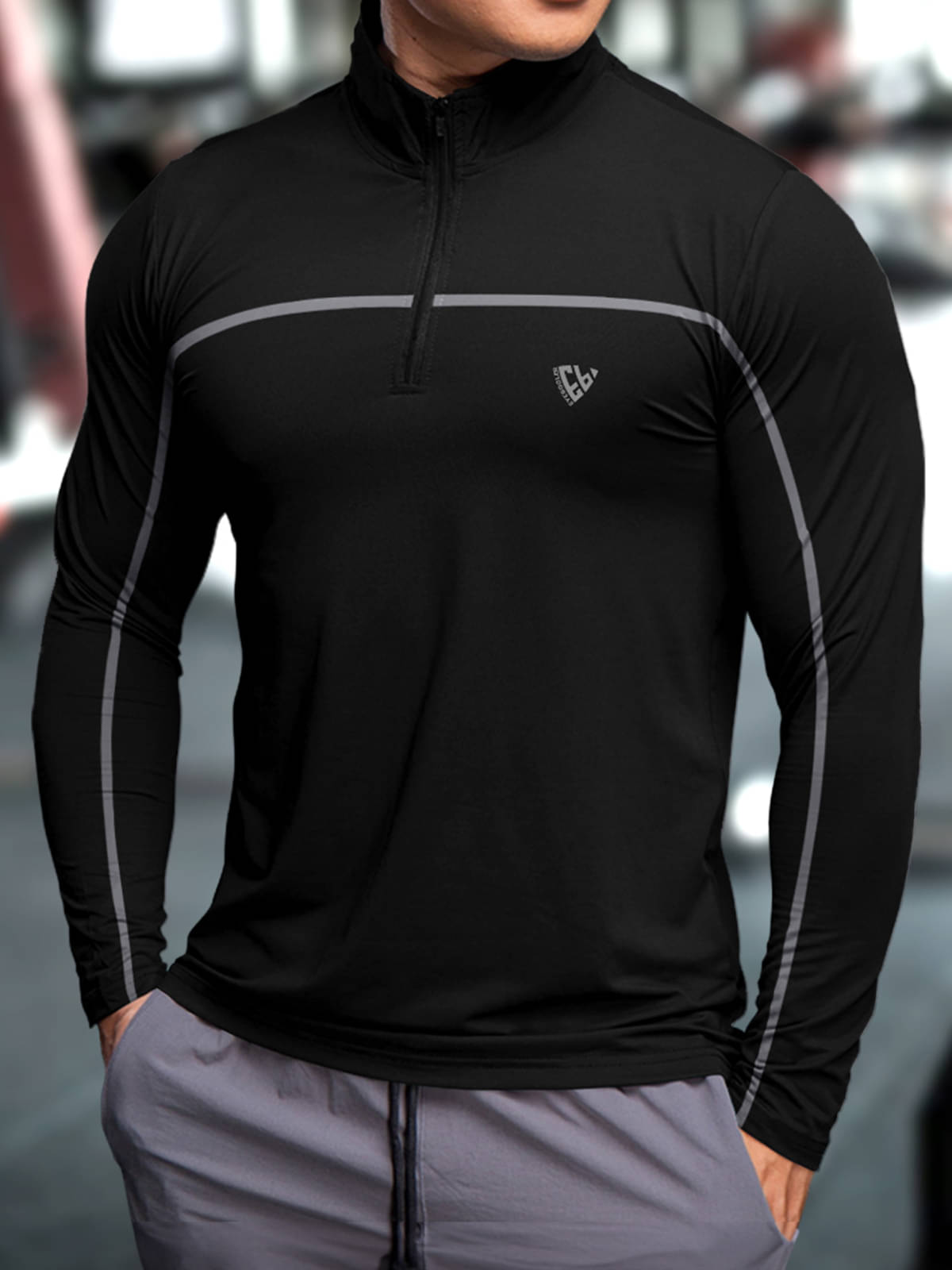 Eyebogler Polyester Regular Fit Solid Full Sleeves Men's High Neck T-Shirt - Black ( Pack of 1 ) Eyebogler Polyester Regular Fit Solid Full Sleeves Men's High Neck T-Shirt - Black ( Pack of 1 )