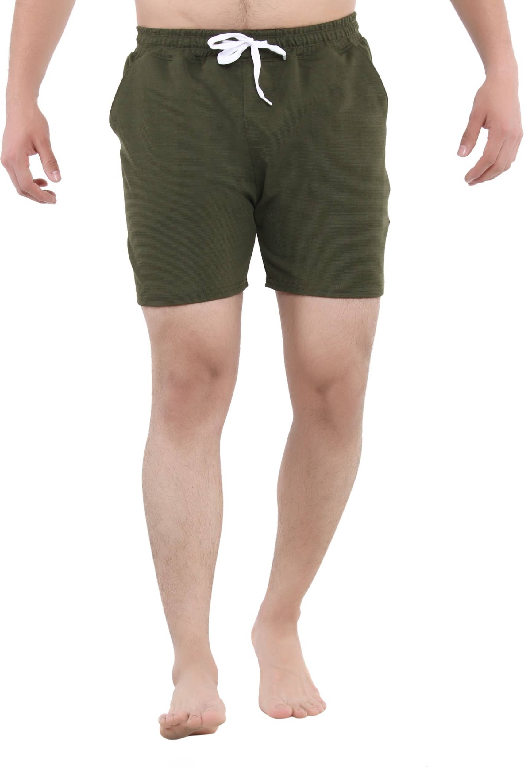 GTwo Green Cotton Blend Men's Shorts ( Pack of 1 ) - Shorts | Buy online on ZillyBuy