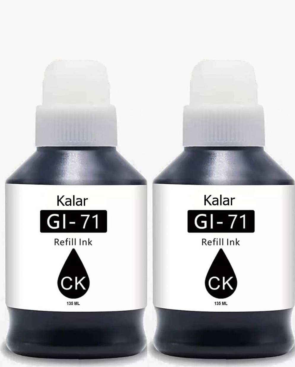     			KALAR 71 INK For G3020 Black Pack of 2 Cartridge for GI-71 INK Printers G1020, G2020, G2021, G2060, G3020, G3060