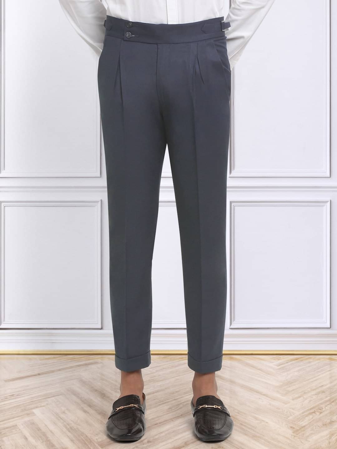     			Klotthe Slim Men's Formal Trouser - Light Blue ( Pack of 1 )