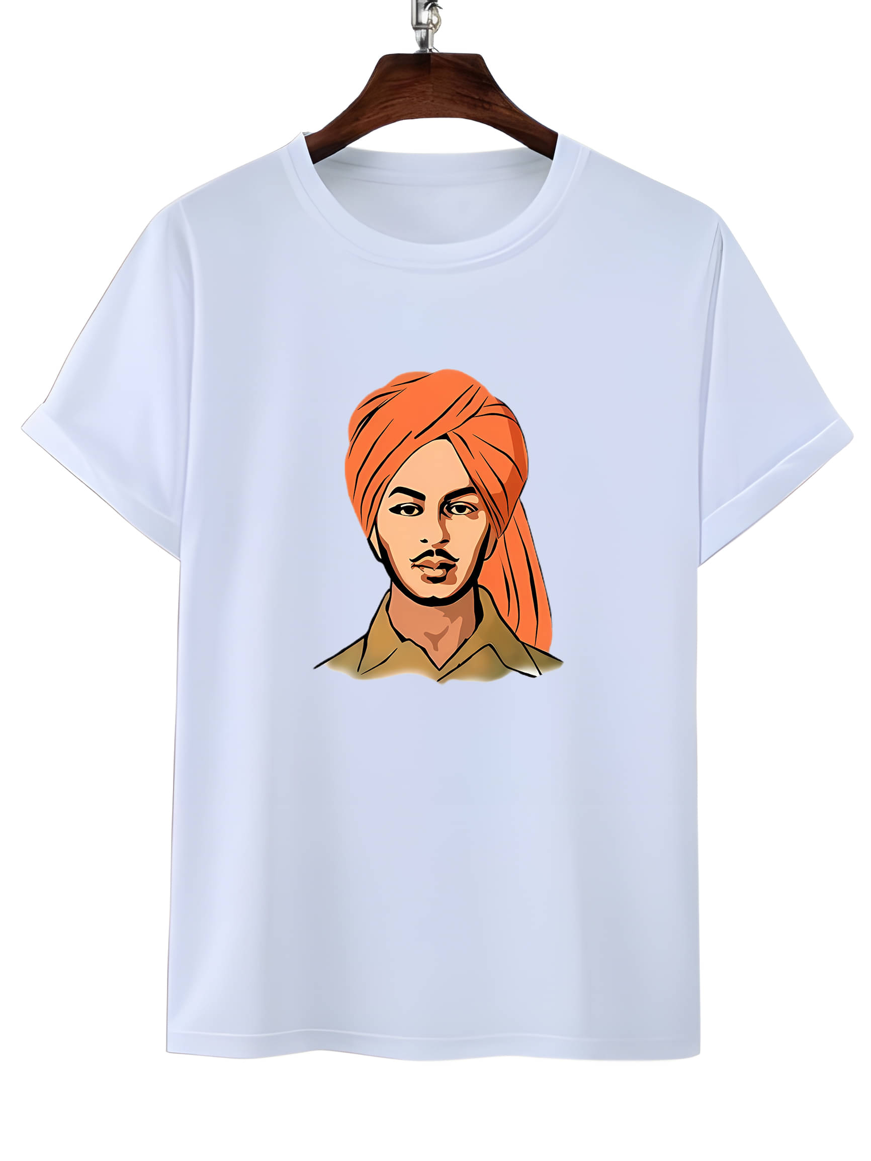 LUXELOOT Polyester Regular Fit Printed Half Sleeves Men's Round T-Shirt - White ( Pack of 1 ) LUXELOOT Polyester Regular Fit Printed Half Sleeves Men's Round T-Shirt - White ( Pack of 1 )