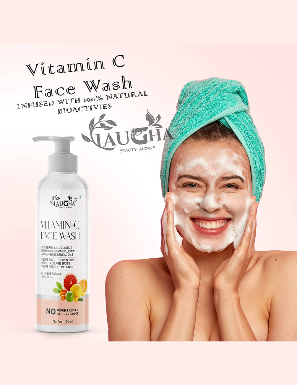     			Laugha - pH Balancing Face Wash For All Skin Type ( Pack of 1 )