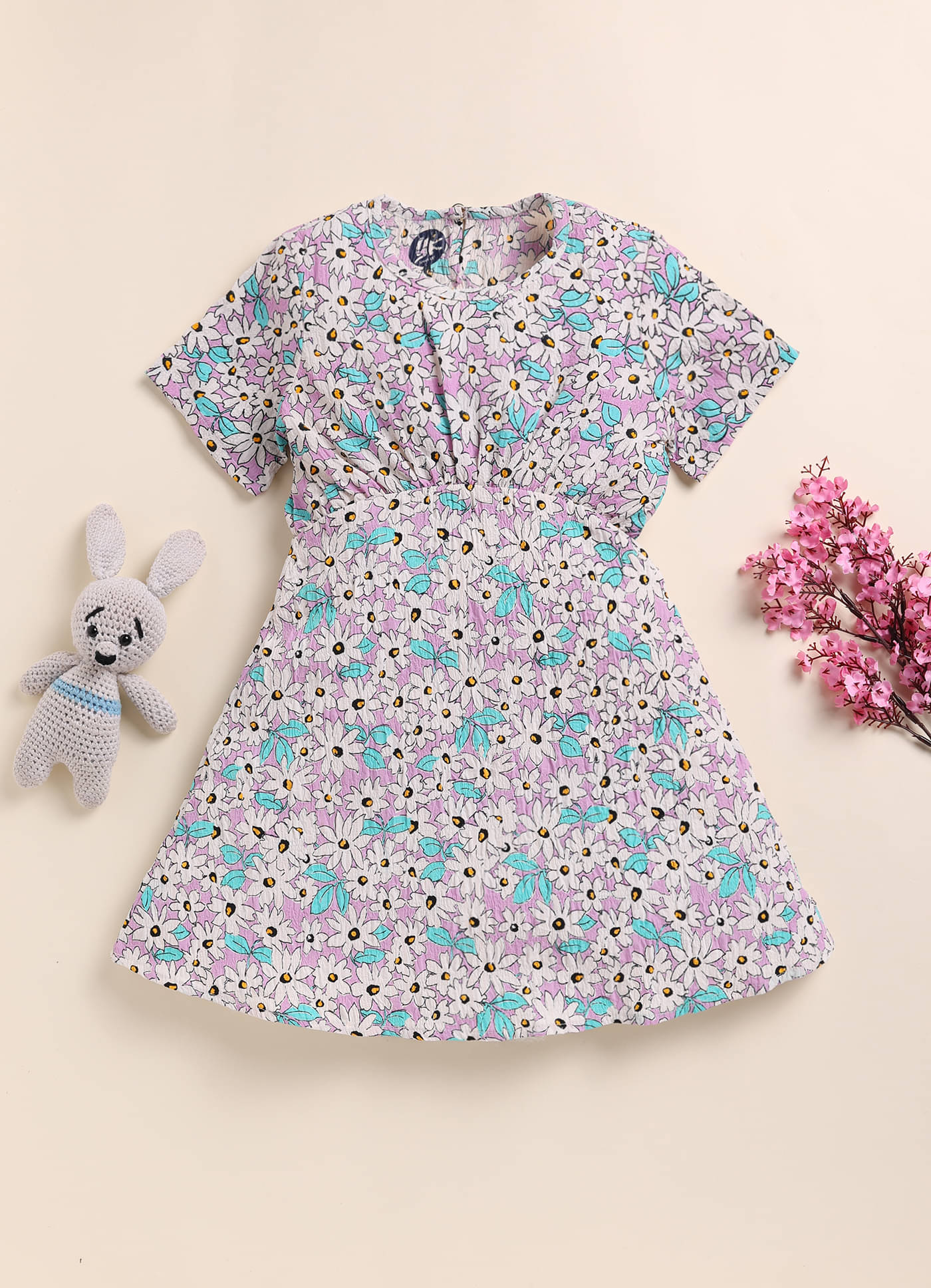 Lazy Shark Polyester Dress For Girls ( Pack of 1 , Purple ) Lazy Shark Polyester Dress For Girls ( Pack of 1 , Purple )