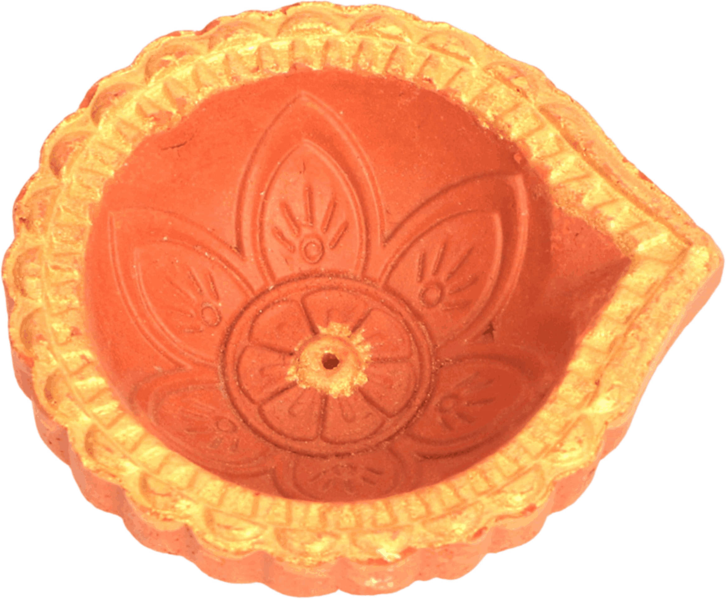     			MUD ARTISTRY Terracotta Floor Diya - Pack of 11