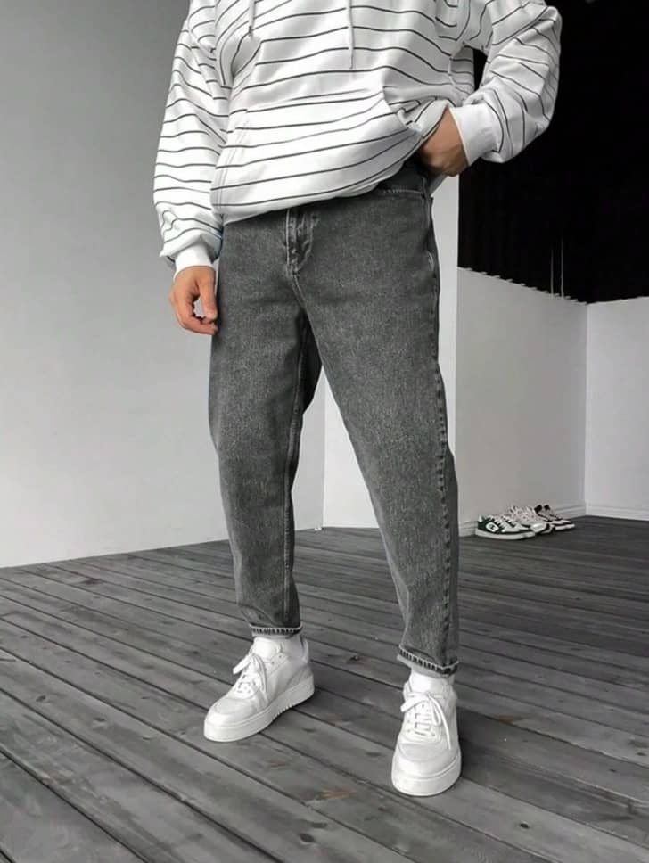 Niffer Fashion Slim Fit Clean Look Men's Jeans - Grey ( Pack of 1 ) - Jeans | Buy online on ZillyBuy