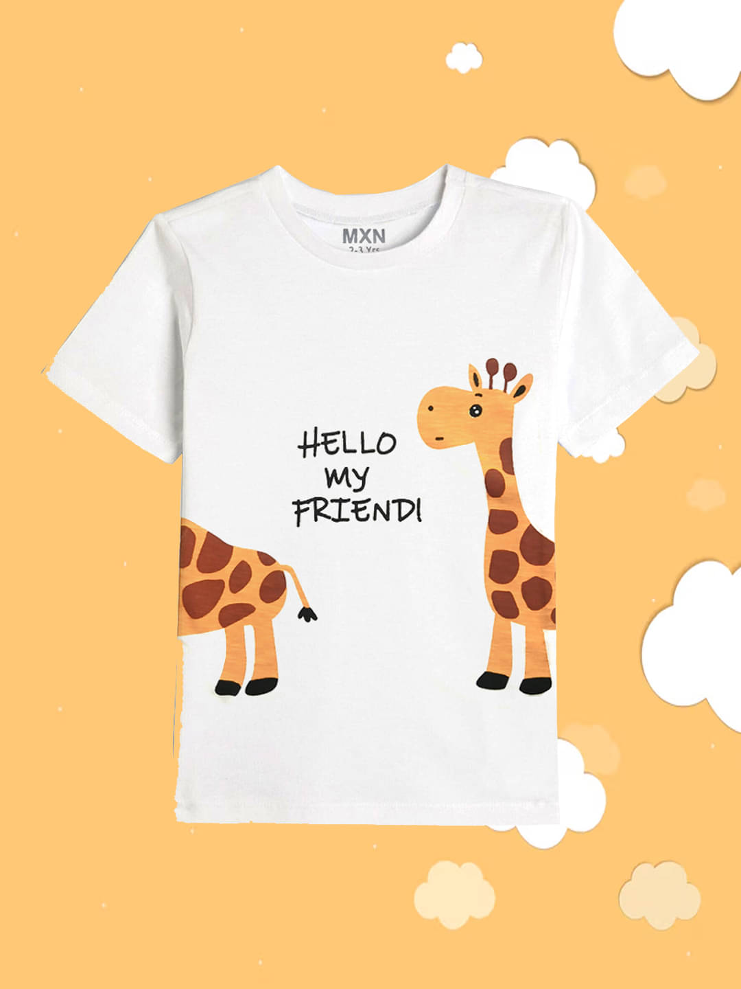     			Nyker Pack of 1 Boys Cotton Blend T-Shirt ( White )