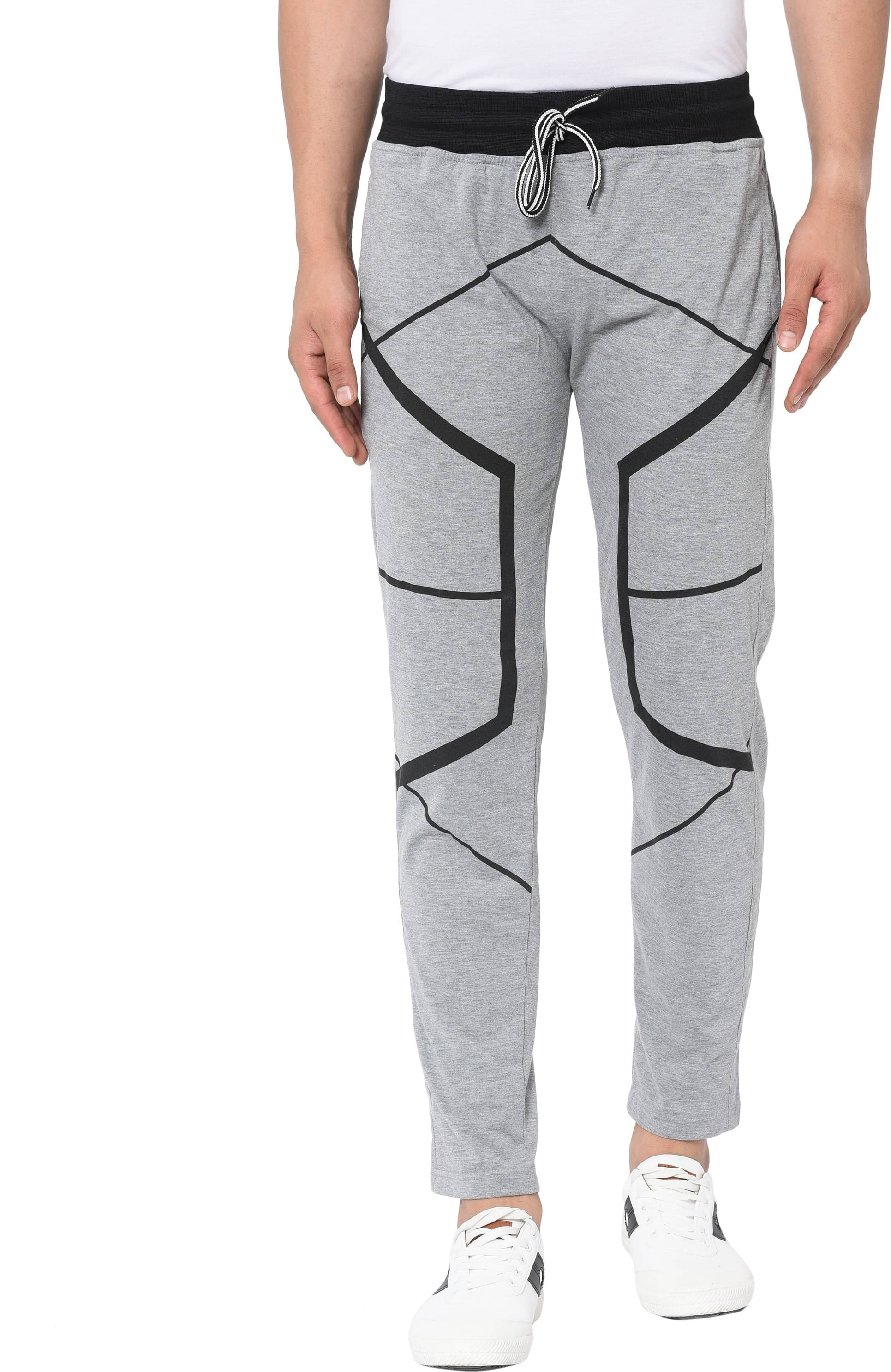 Odoky Black Cotton Blend Men's Trackpants ( Pack of 1 ) Odoky Black Cotton Blend Men's Trackpants ( Pack of 1 )