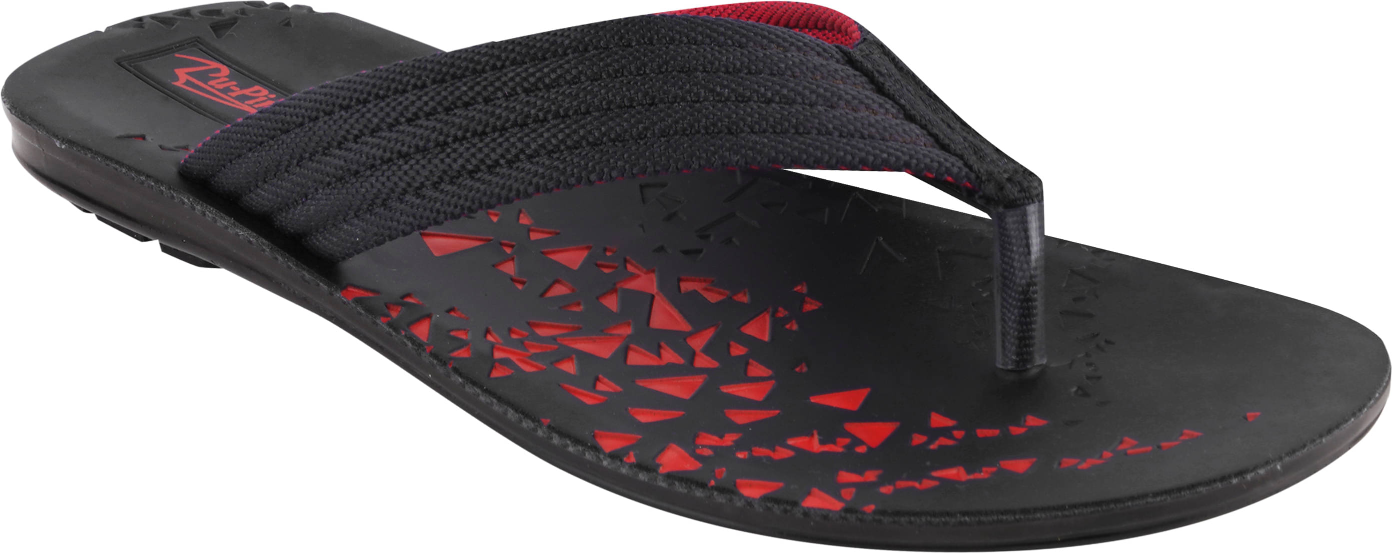     			PUPINE Black Men's Thong Flip Flop
