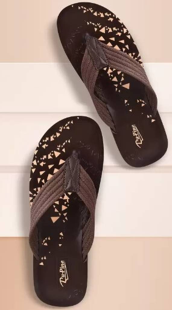     			PUPINE Brown Men's Thong Flip Flop