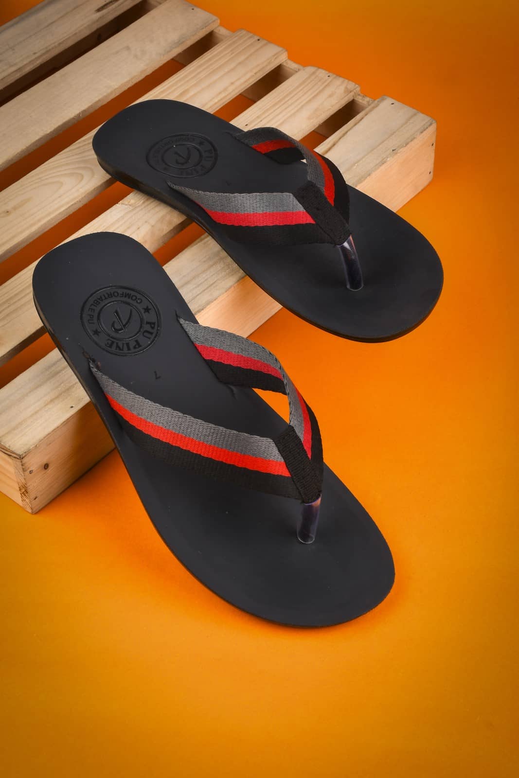 PUPINE Grey Men's Thong Flip Flop