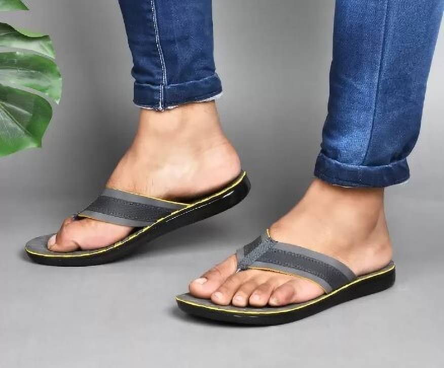     			PUPINE Yellow Men's Thong Flip Flop