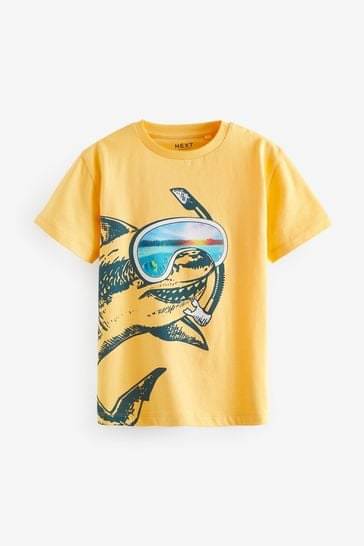     			Pink Angel Pack of 3 Boys Cotton T-Shirt ( Mustard )
