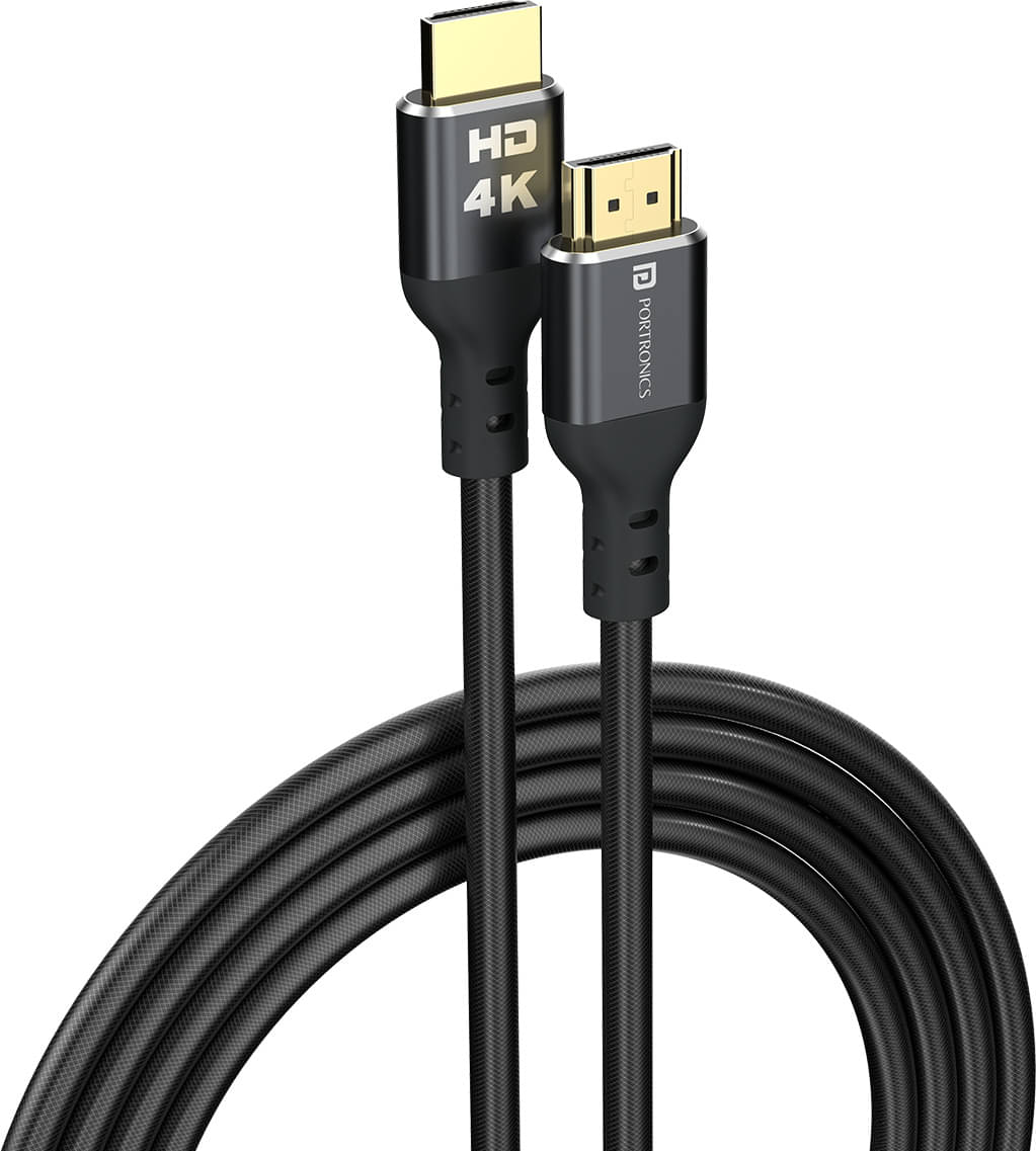     			Portronics Grey 3A HDMI Cable 5 Meter