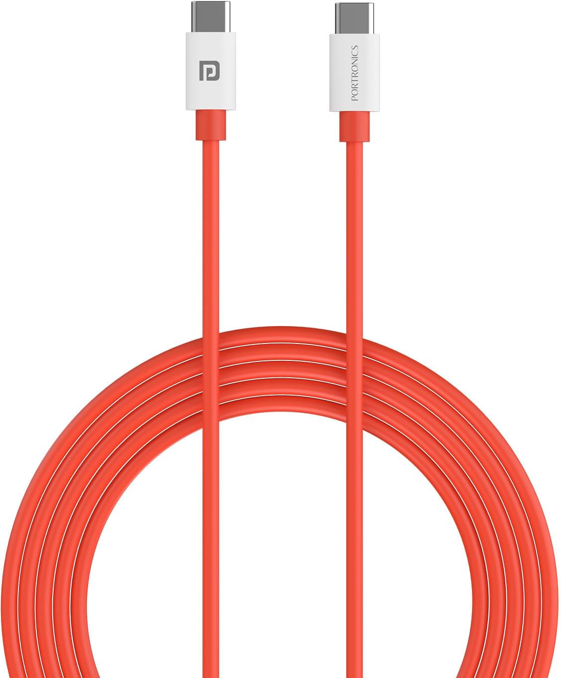 Portronics Red 3A Type C Cable 1 Meter Portronics Red 3A Type C Cable 1 Meter