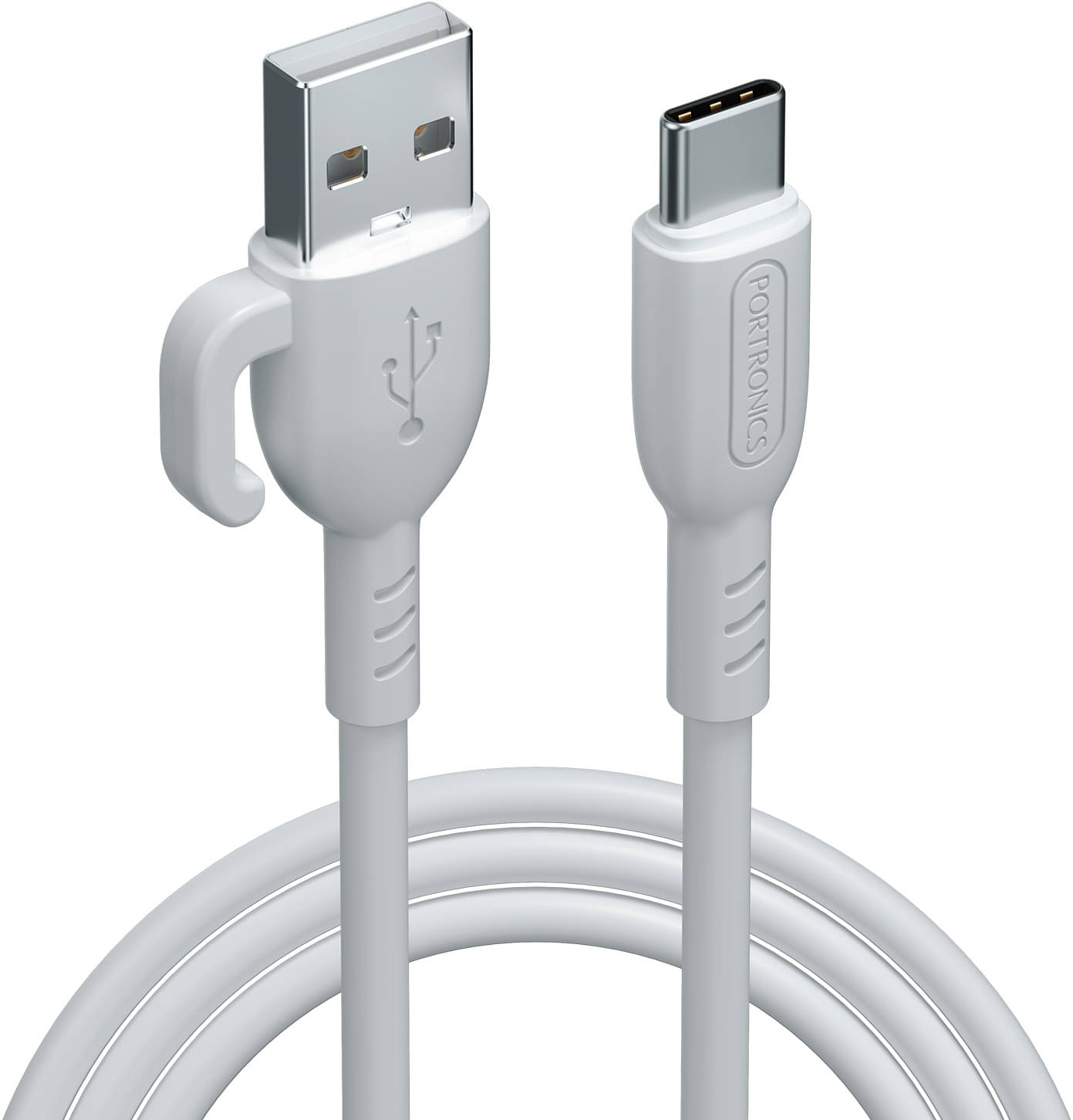 Portronics White 3A Type C Cable 1 Meter Portronics White 3A Type C Cable 1 Meter