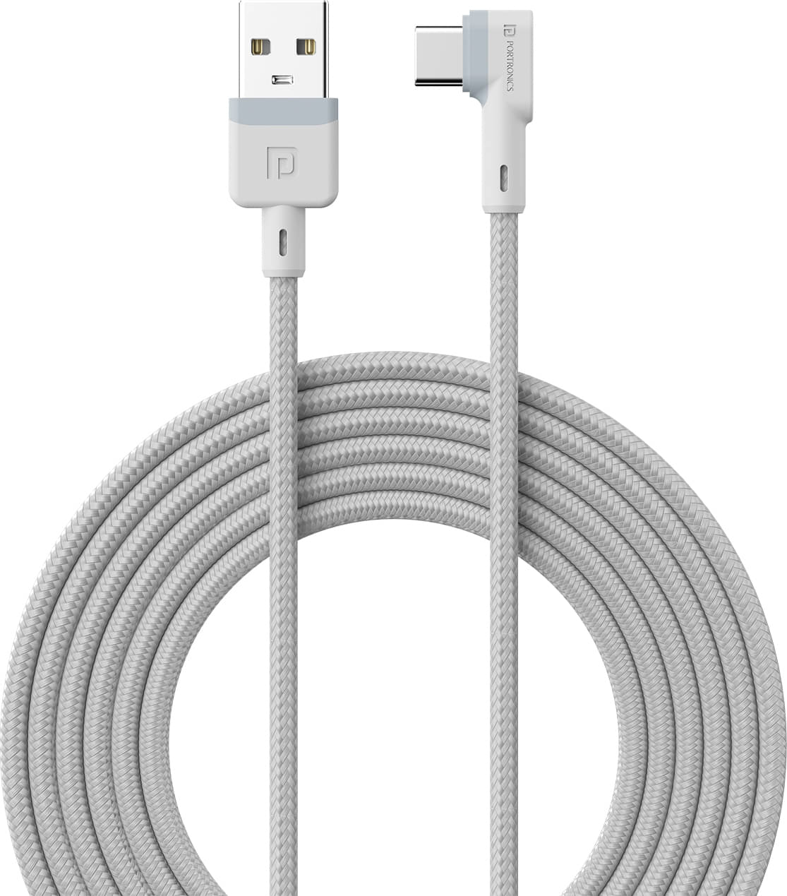 Portronics White 3A USB Data Cable 2 Meter Portronics White 3A USB Data Cable 2 Meter