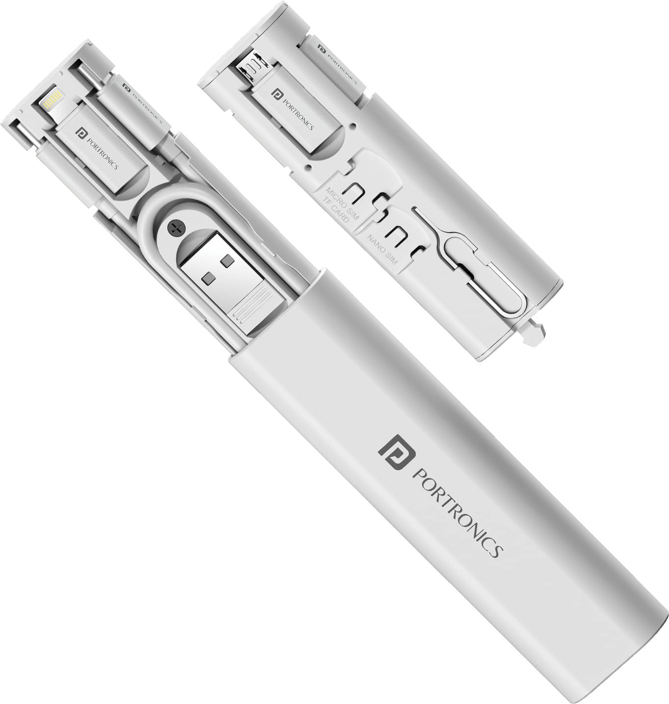 Portronics White 3A USB Data Cable 0.3 Meter Portronics White 3A USB Data Cable 0.3 Meter