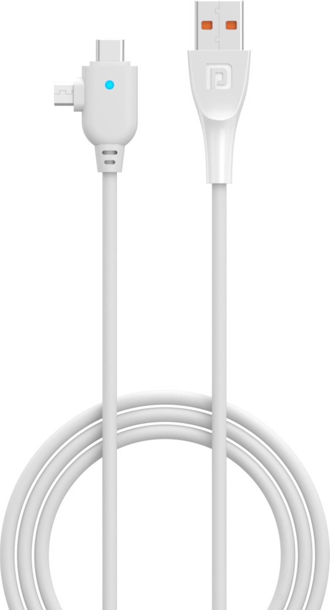     			Portronics White 3A USB Data Cable 1 Meter