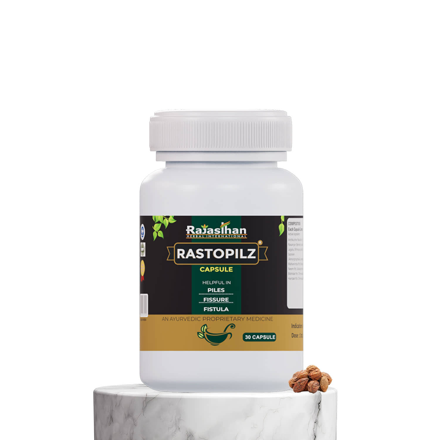 RAJASTHAN AUSHDHALAYA Capsules For Piles ( Pack of 1 )