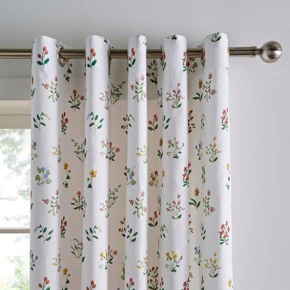S23 Graphic Room Darkening Eyelet Curtain 9 ft ( Pack of 1 ) - White S23 Graphic Room Darkening Eyelet Curtain 9 ft ( Pack of 1 ) - White