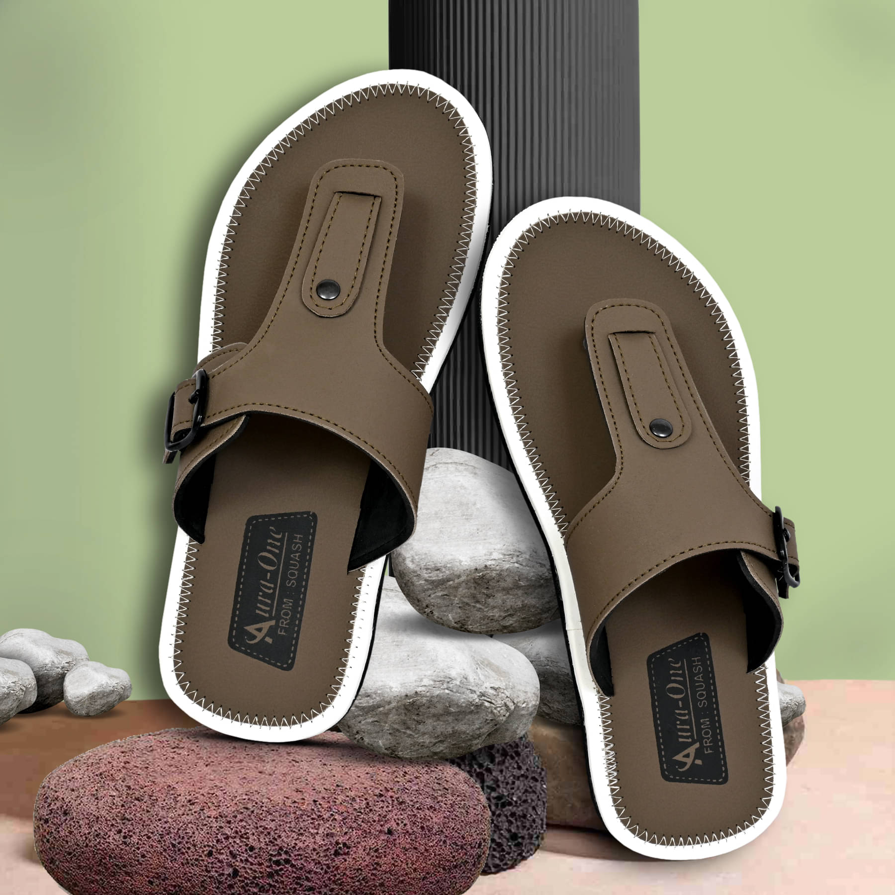     			Squash Green Men's Thong Flip Flop