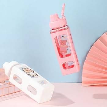 Stysol Antic Square water bottle Pink Plastic Fridge Water Bottle 1000 mL ( Set of 1 ) Stysol Antic Square water bottle Pink Plastic Fridge Water Bottle 1000 mL ( Set of 1 )