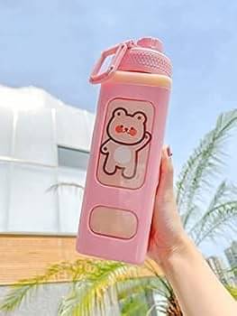 Stysol Antic Square water bottle Pink Plastic Fridge Water Bottle 1000 mL ( Set of 1 ) Stysol Antic Square water bottle Pink Plastic Fridge Water Bottle 1000 mL ( Set of 1 )