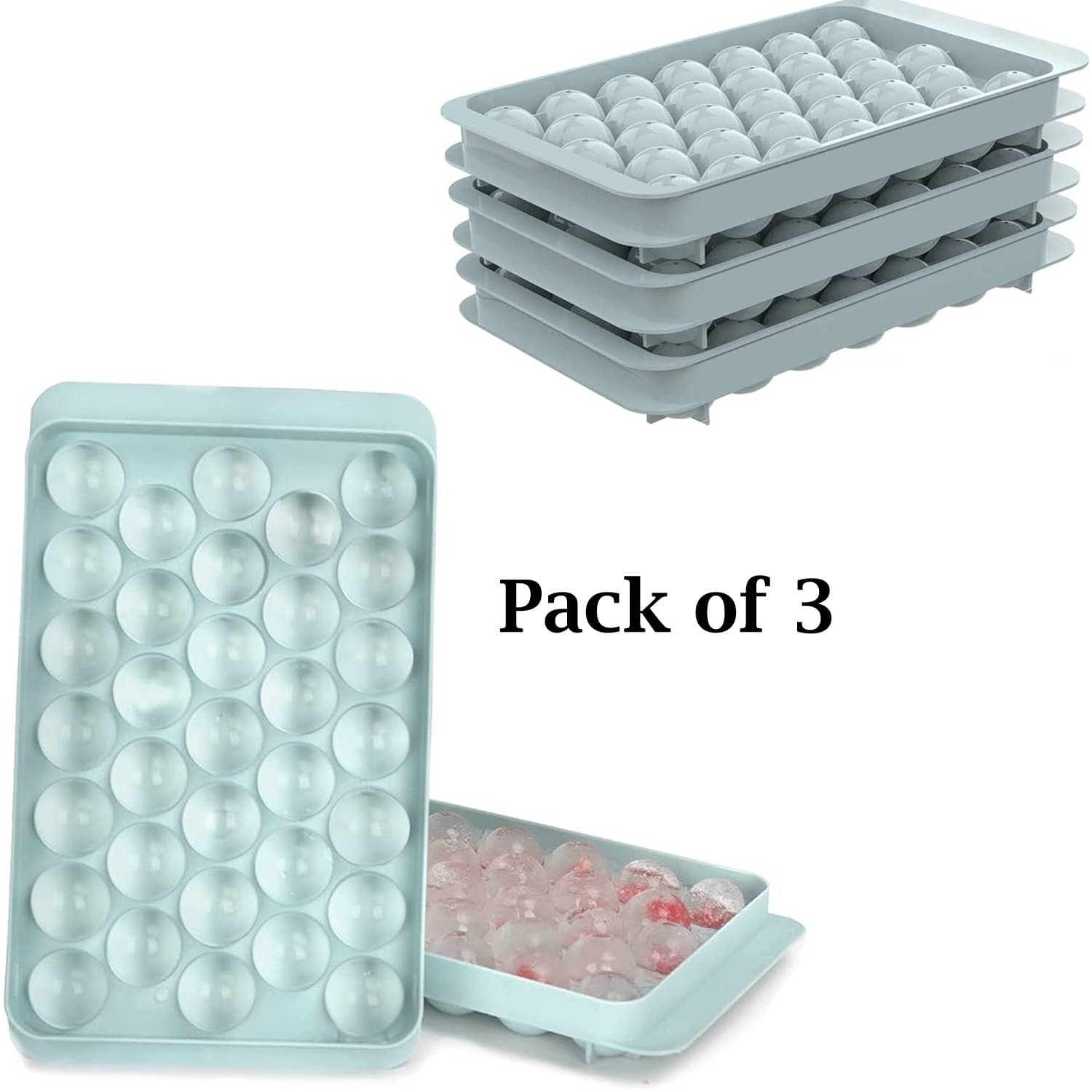     			Stysol Lolipop Ice Tray Navy Blue 3 Pcs