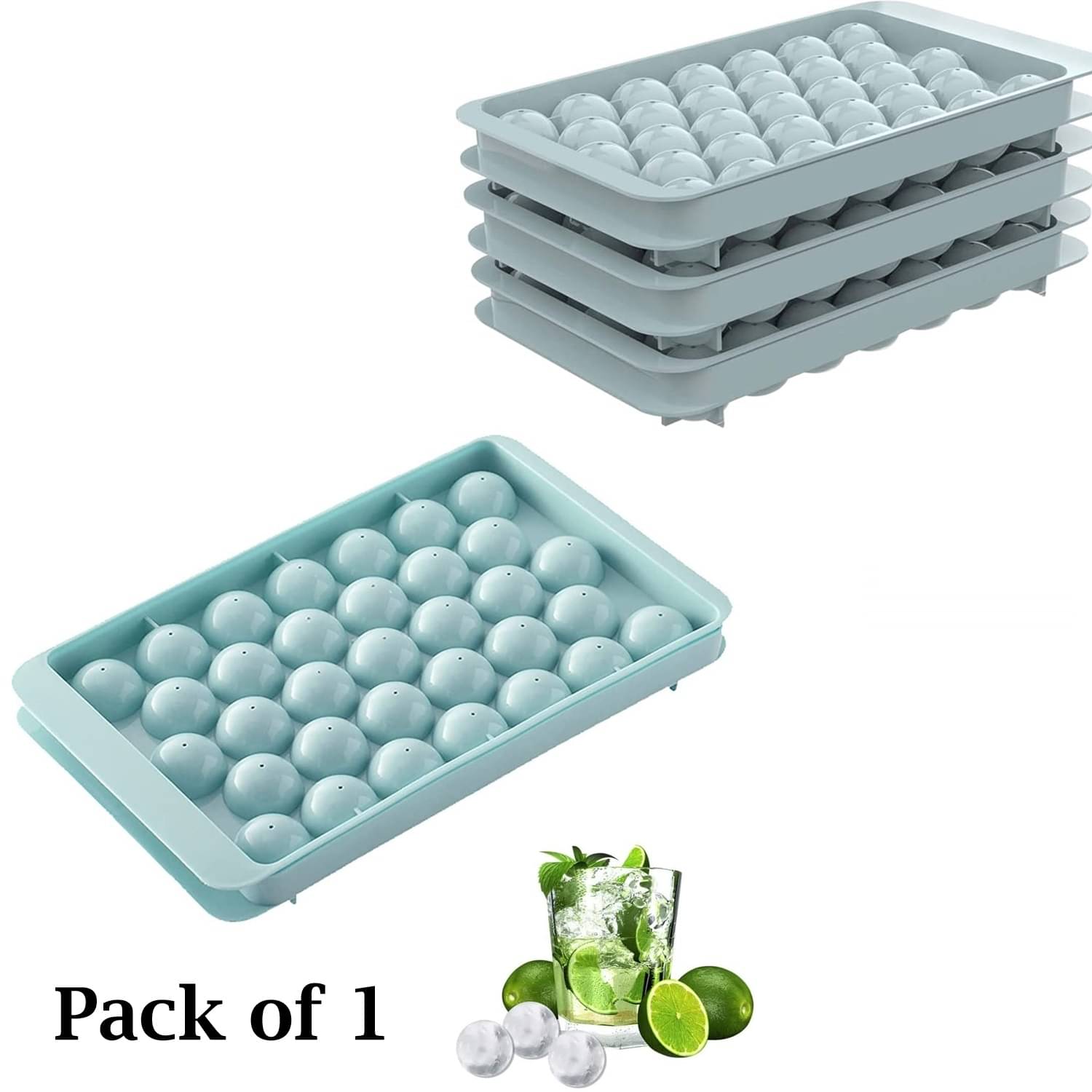     			Stysol Lolipop Ice Tray Navy Blue 3 Pcs