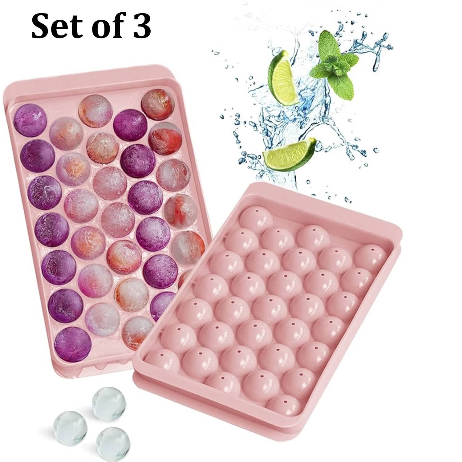     			Stysol Lolipop Ice Tray Pink 3 Pcs