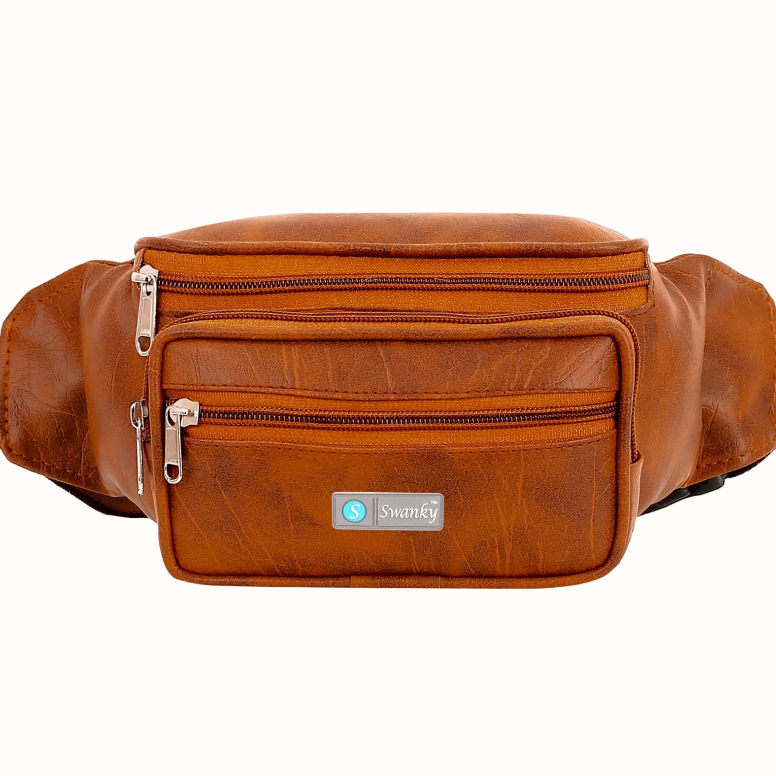 Swanky Travel waist Bag P.U. Brown Waist Pouch - Handbags | Buy online on ZillyBuy