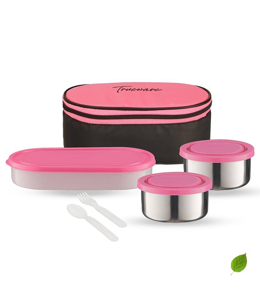     			Trueware Super Pack Stainless Steel Lunch Box 3 - Container ( Pack of 1 )