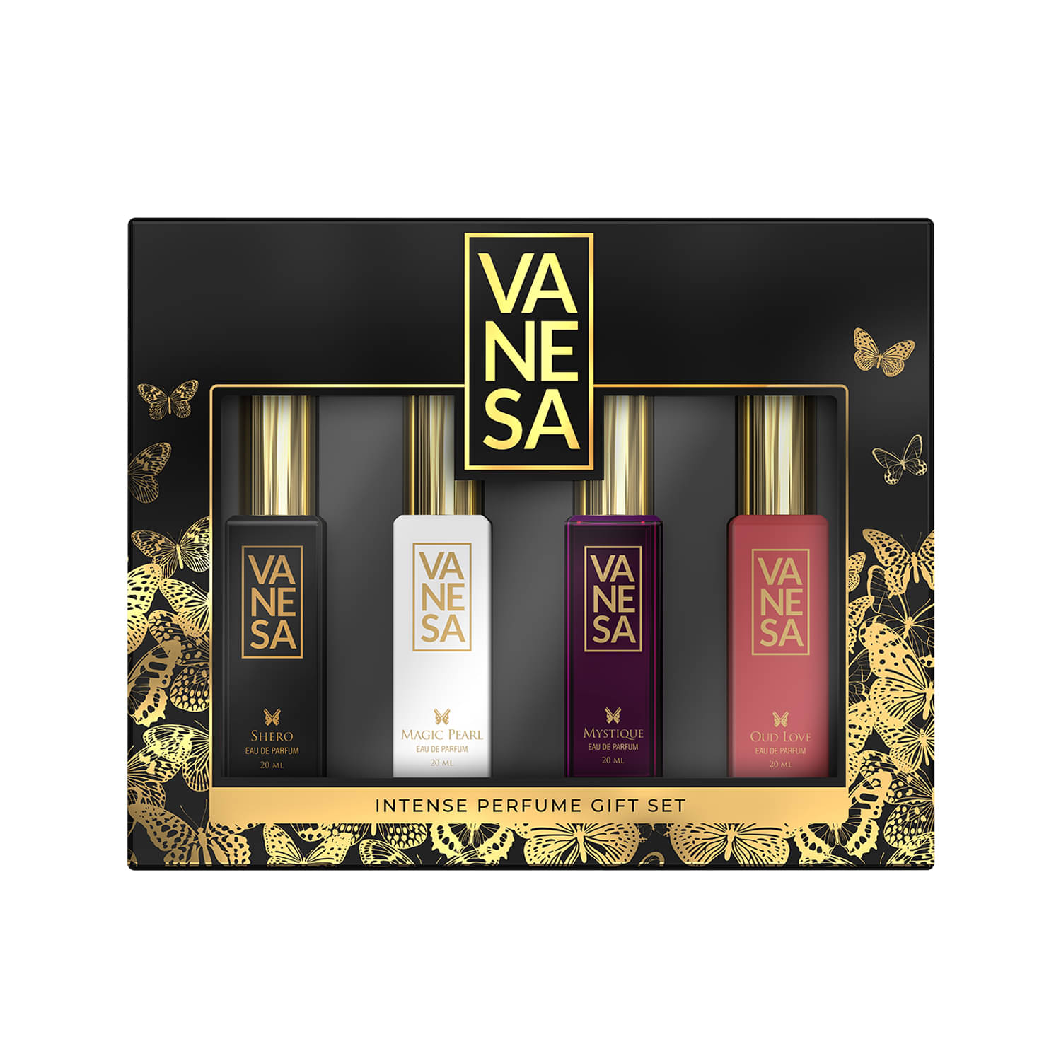    			Vanesa Intense Perfume Gift Set (20 ml x 4) Eau de Parfum - 80 ml  (For Women)