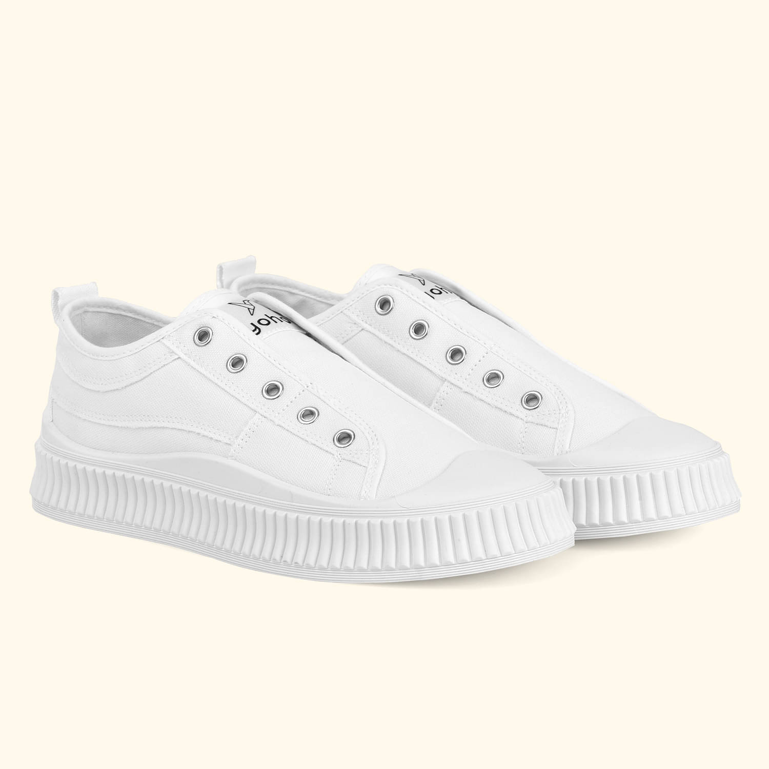     			Yoho White Women's Sneakers