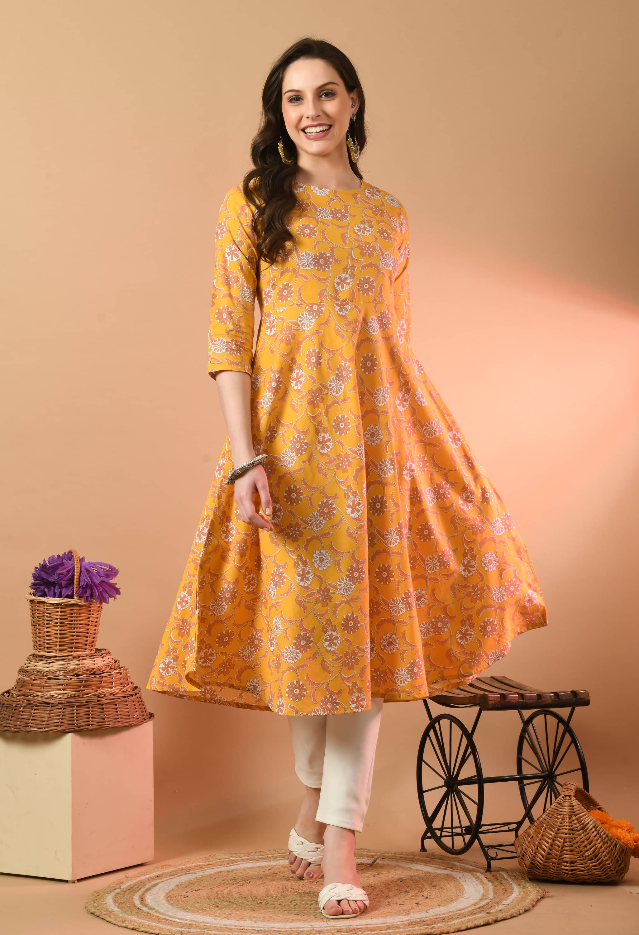     			Cotton Blend Short Kurti For Women (Pack of 1)