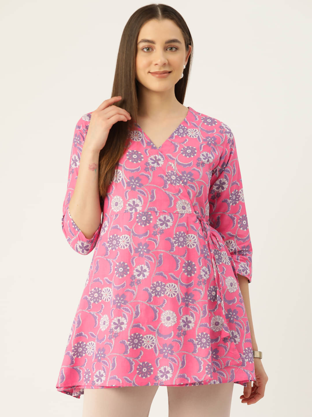     			Cotton Blend Short Kurti For Women (Pack of 1)