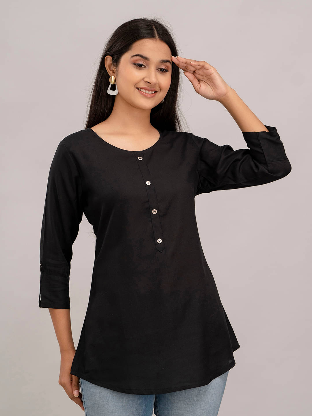     			Rayon Short Kurti For Women (Pack of 1)