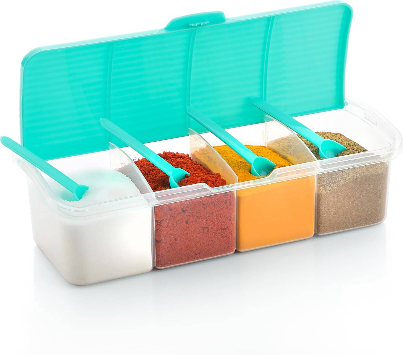     			omortex Plastic Multicolor Spice Container ( Set of 1 )