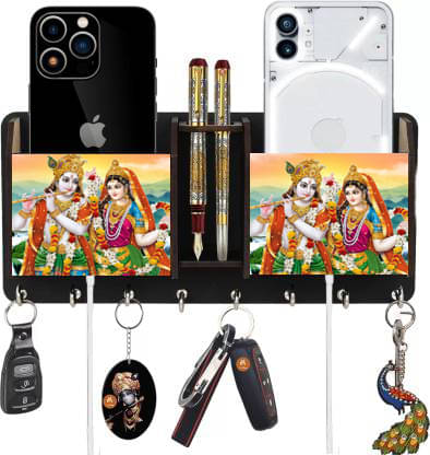     			Arpita Crafts Multicolour Wood Key Holder - Pack of 1