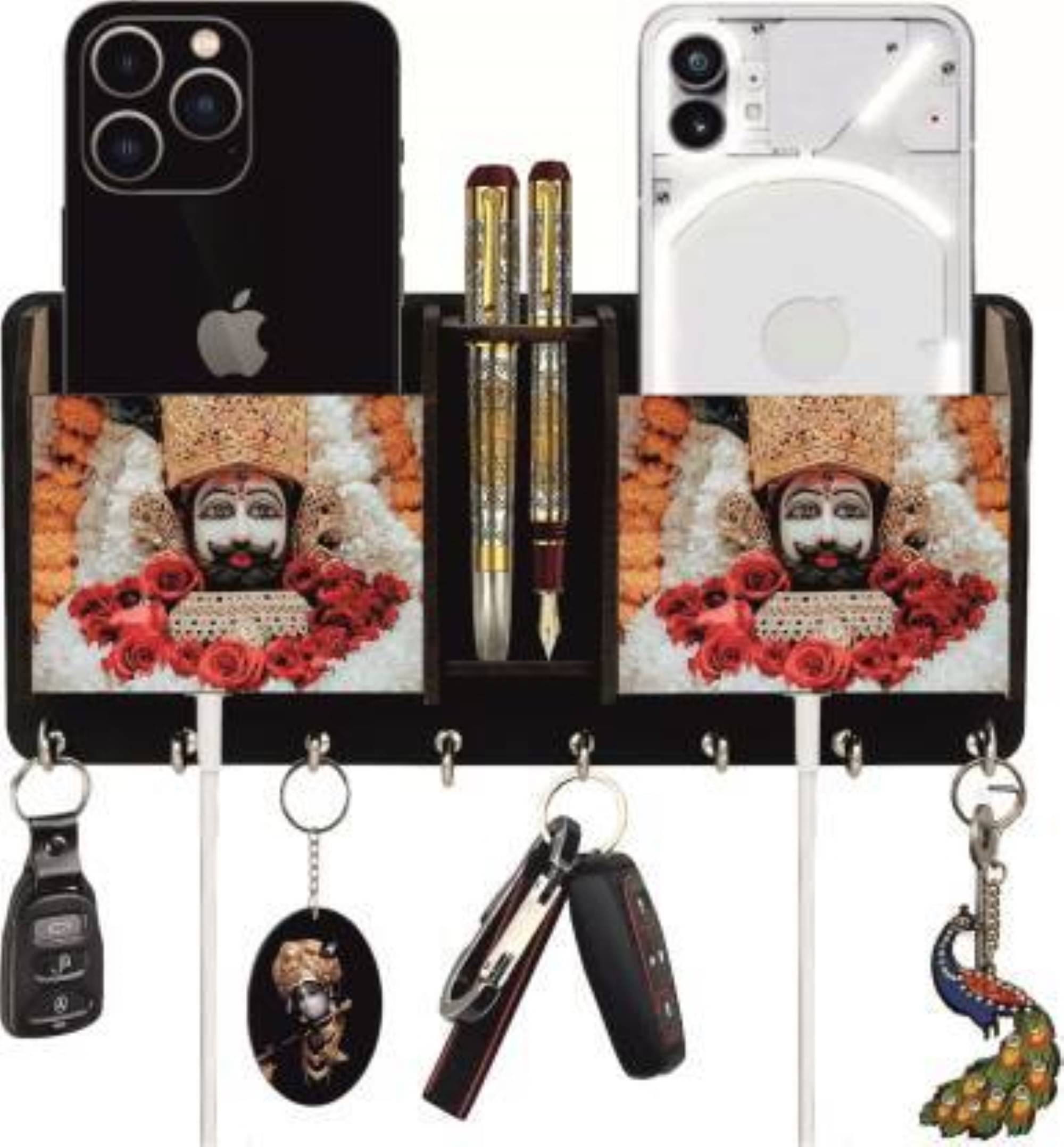     			Arpita Crafts Multicolour Wood Key Holder - Pack of 1