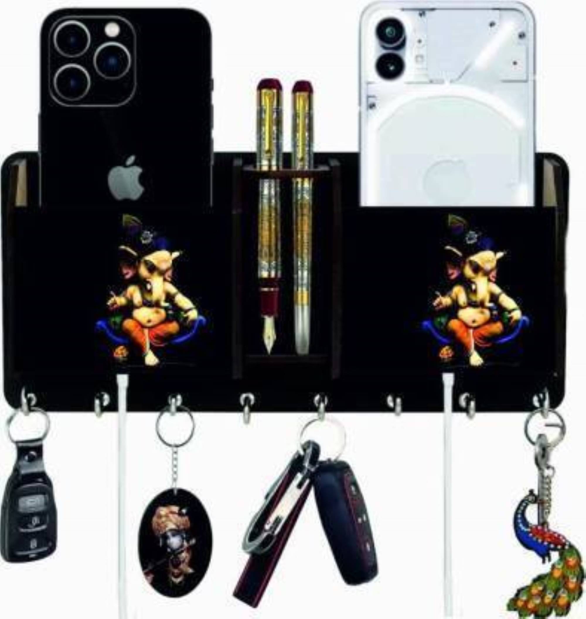     			Arpita Crafts Multicolour Wood Key Holder - Pack of 1