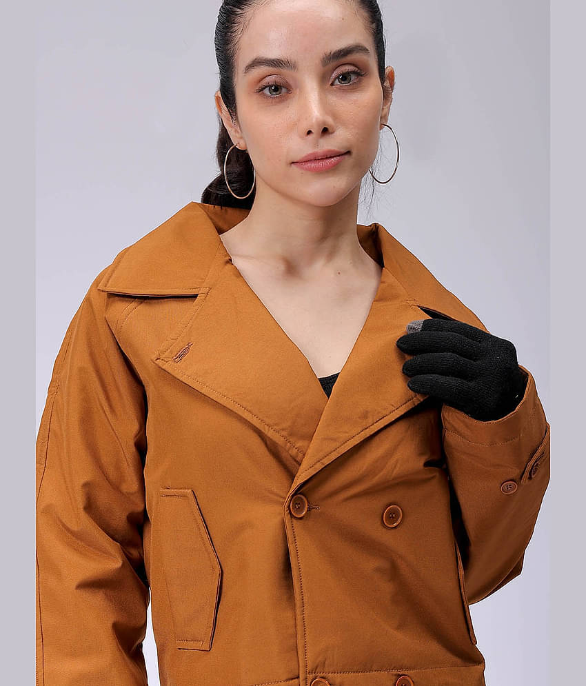 Freehand - Polyester Brown Trench Coats Pack of 1